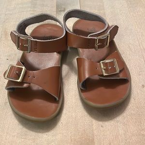Footmates brown leather Tide sandal toddler size 7